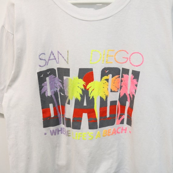 90’S San Diego beach T-SHIRTS Vintage 90's San Diego Beach Tee - L - Etsy