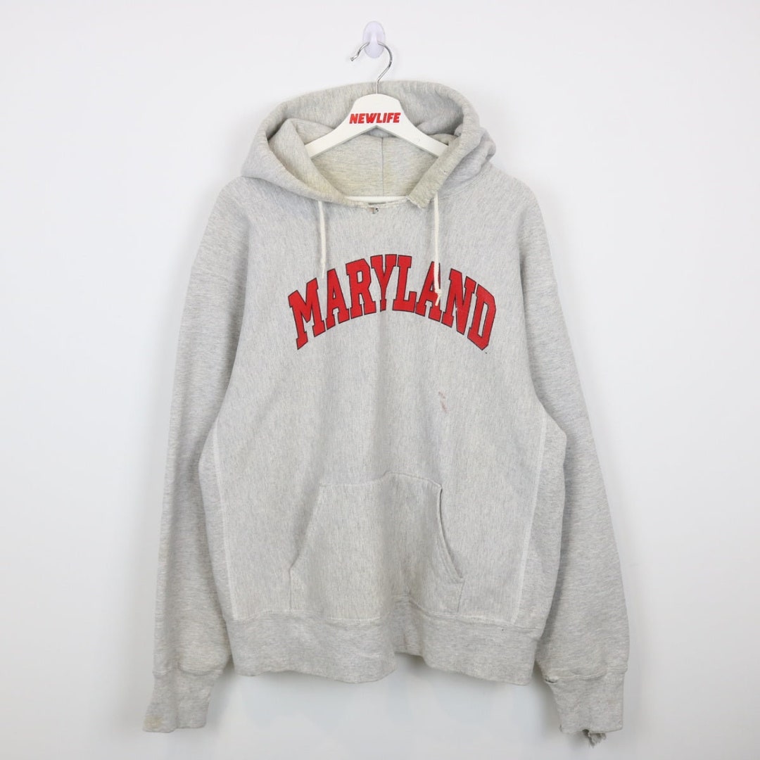 【MODERNIF】Maryland Lettering Sweatshirt Maryland Embroidered Sweatshirt, Maryland, Crab, Maryland
