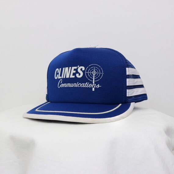 Vintage 80's Cline's Communications Trucker Hat - OS