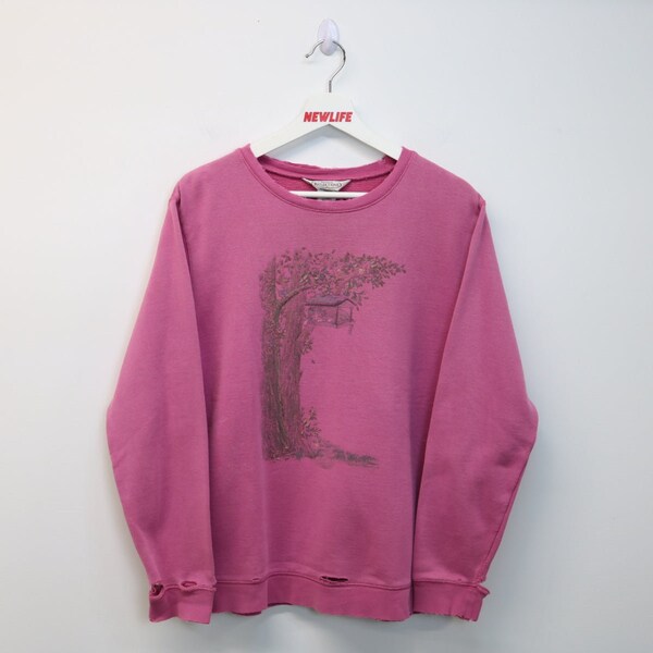 Vintage Cat Tree Nature Crewneck - M