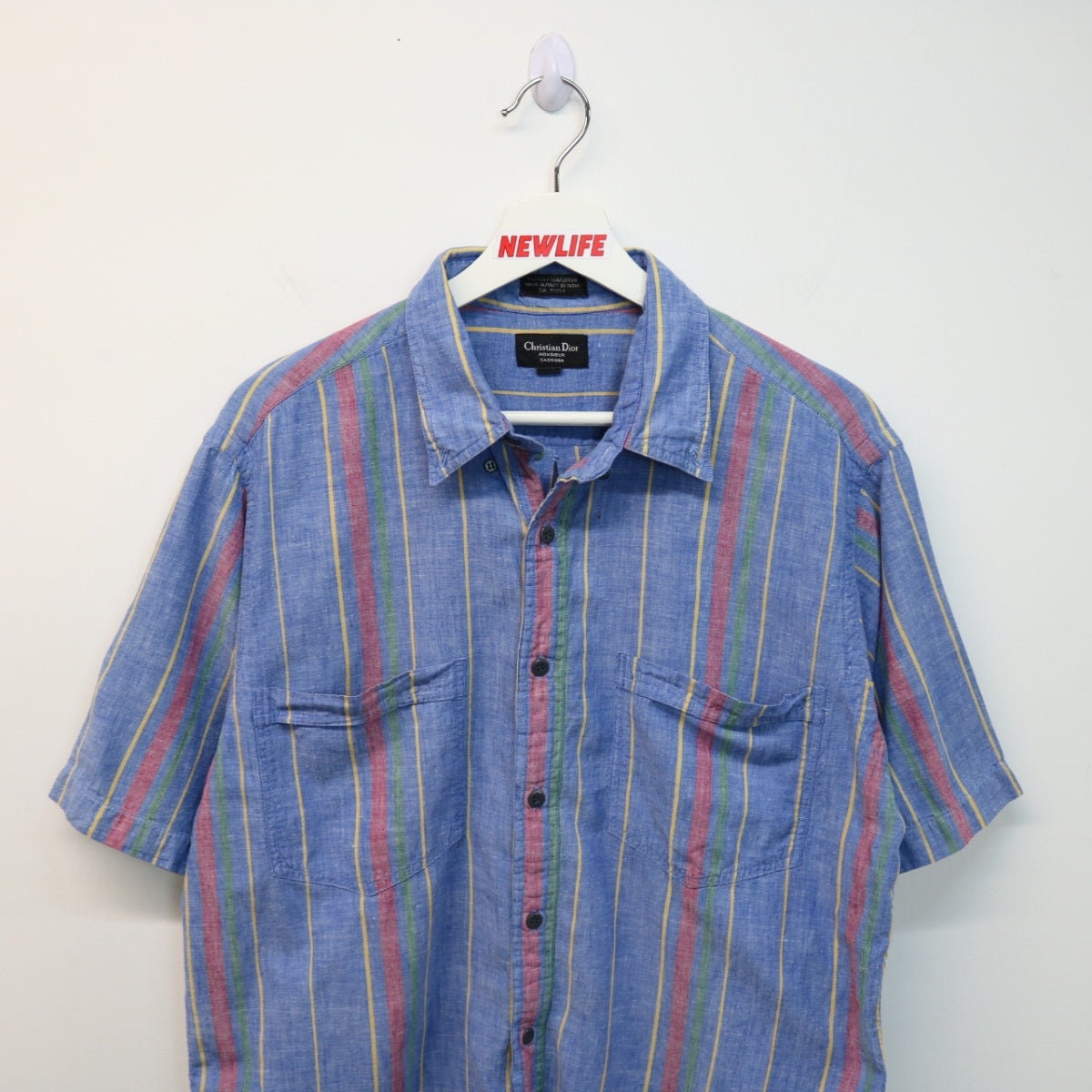 【Christian Dior】1990s Striped T-Shirt Christian Dior DIOR, striped t-shirt with embroidered bee