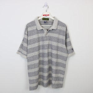 Vintage 90&#39;s Patterned Polo Shirt - XL