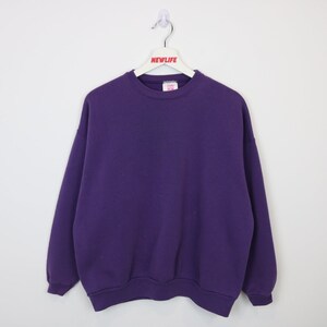 Vintage 90&#39;s Blank Hanes Crewneck - M