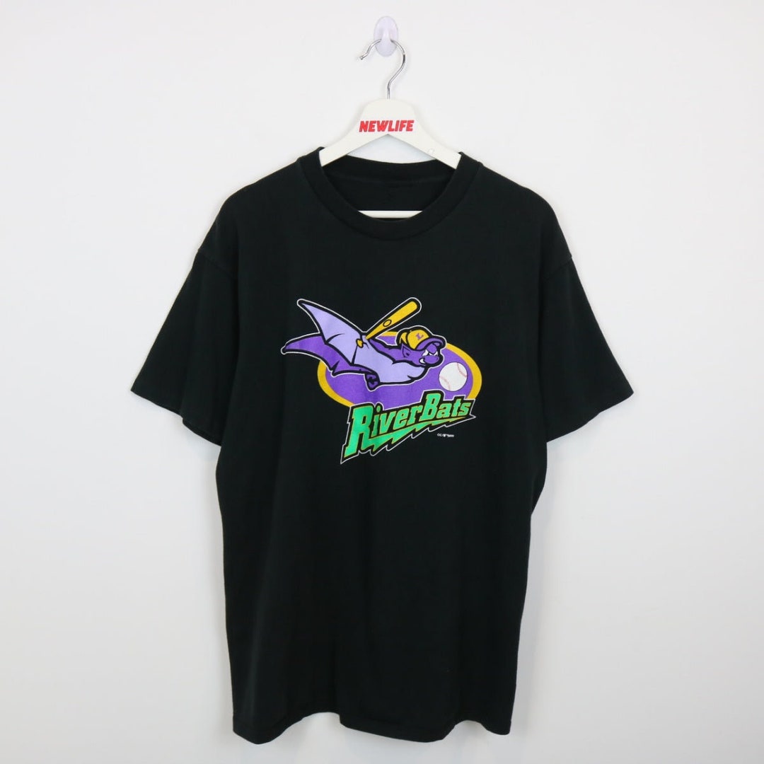Vintage 1999 Louisville Riverbats Baseball Tee L Etsy