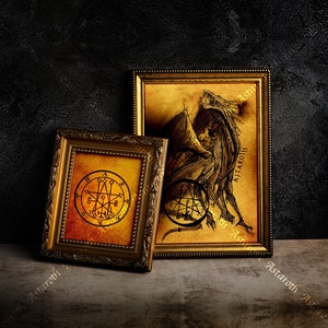 Astaroth &quot; digital original art drawing/ Astaroth seal/ Astaroth painting/