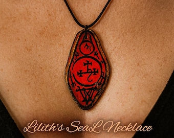 Lilith's Seal Necklace / Lilith's Soul / Handmade