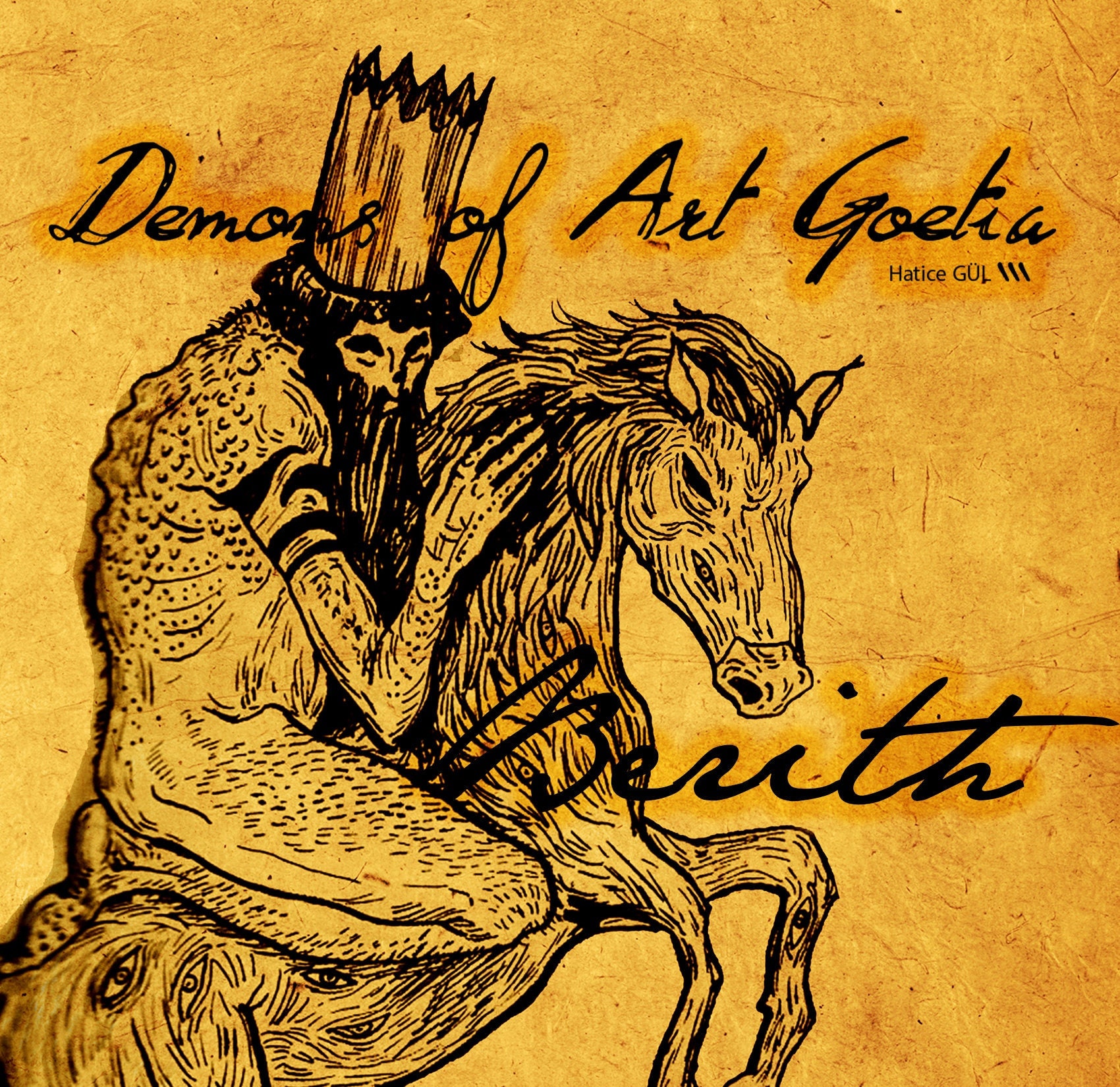 Demons of Ars Goetia/ Berith - Etsy Hong Kong