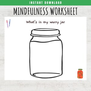 Mindfulness Worksheet for Kids Emotions Activity for Kids Etsy