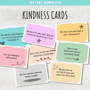 Kindness Cards Encouragement Cards Inspirational Messages Random