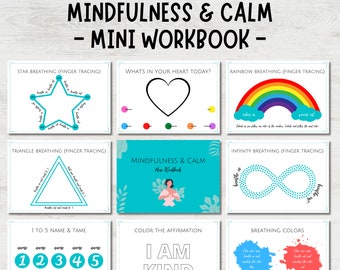 Kids Mindfulness Workbook: Beruhigungsübungen & Ausmalbilder (PDF Download)