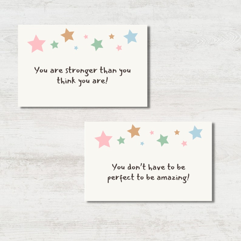 Kindness Cards, Encouragement Cards, Inspirational Message, Mindfulness Cards, Lunch Box Notes, Kindness Quotes, Printable Cards image 4