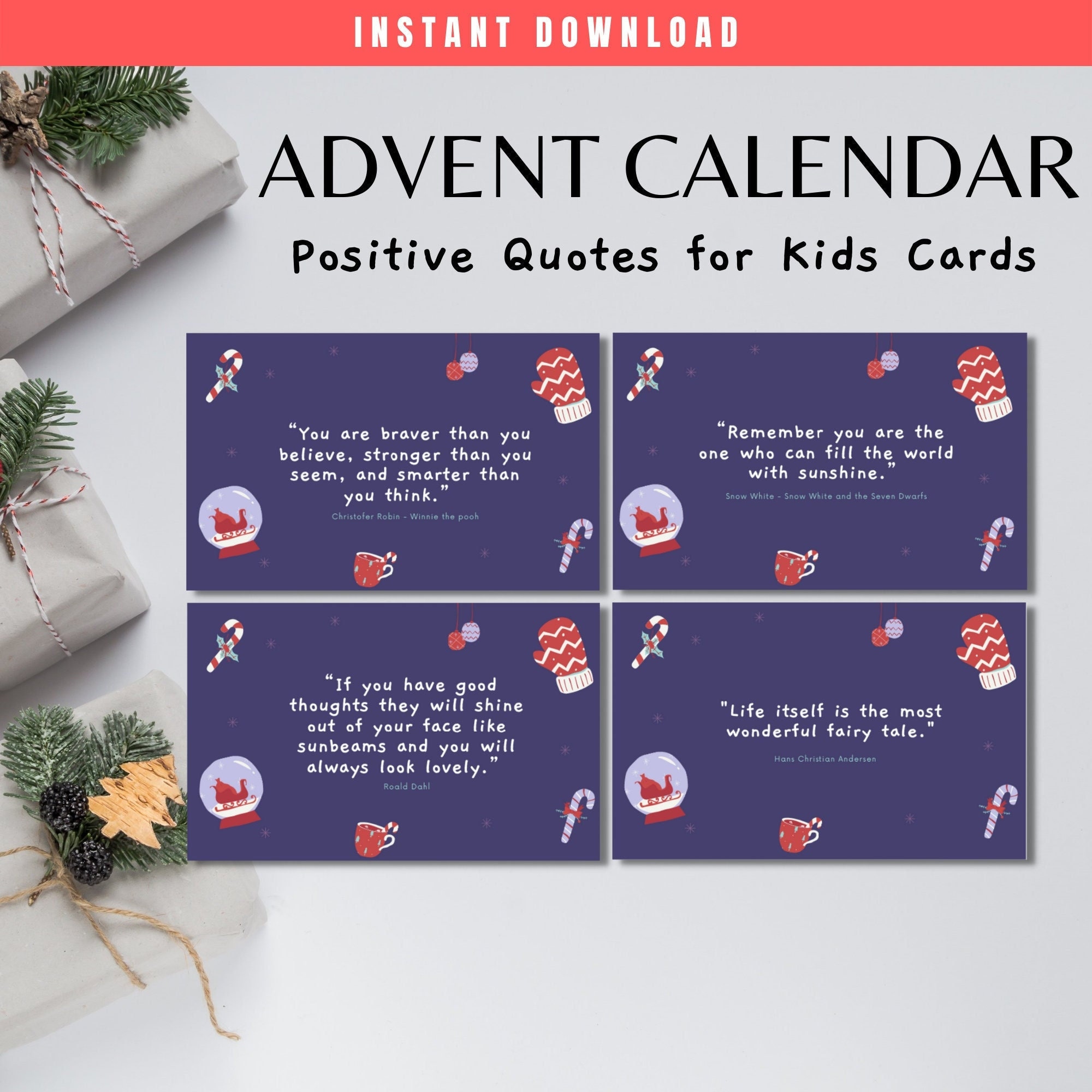 Advent Cards 🕯️Countdown To Christmas