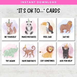 Anxiety Coping Skills Cards, Anxiety Cards, Children's Positive Affirmations Cards, Back To School, Calm Corner Classroom, Coping Skills