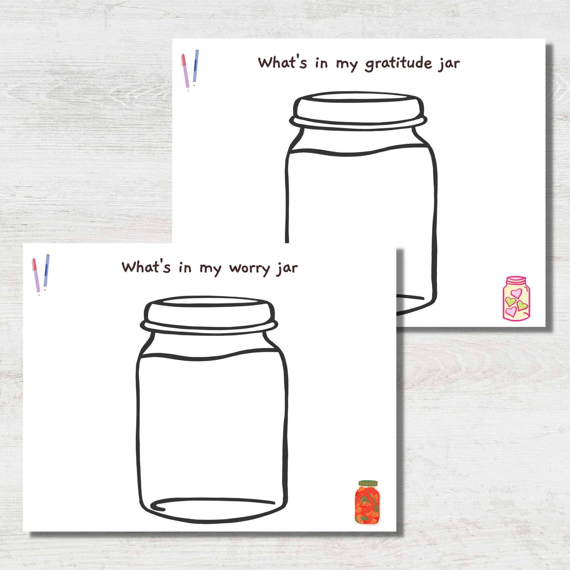 Mindfulness Worksheets for Kids, Emotions Activity for Kids, Printable