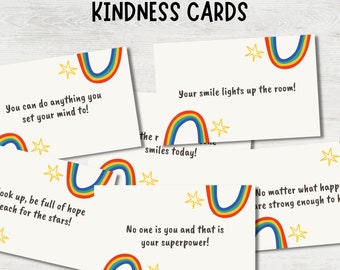 Inspirational Kindness Cards: Lunch Box Notes (Digital Download)