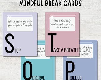 Mindful Brain Break Cards: Calm Corner Activity (Digital Download)
