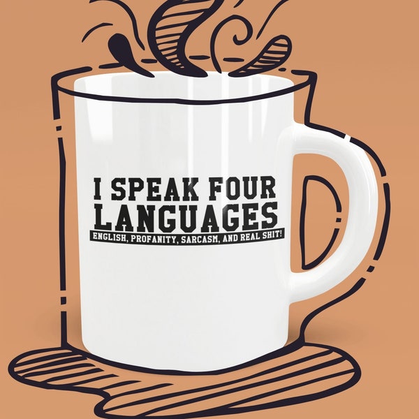 Language Mug - Birthday Gift, Funny Mug, Funny Coffee Mug, Funny Birthday Gift, Joke Mug, Cool Coffee Mugs, Gag Gift, Adult Humor