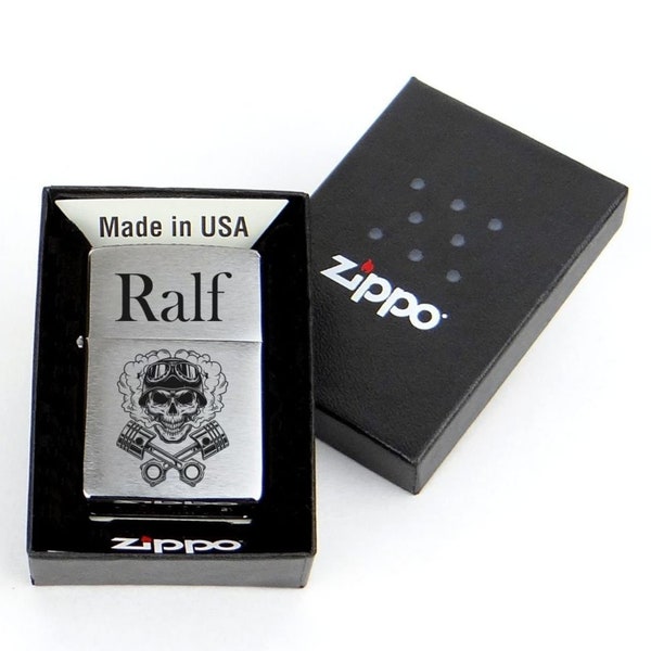 Zippo Feuerzeug mit Gravur, Öl Zippo Feuerzeug, Geschenk für Papa, Geschenk für Mann, Vatertag