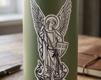St. Michael Erzengel Aufkleber | Katholischer Aufkleber, Laptop, Auto, Wasserflasche *No A.I.*