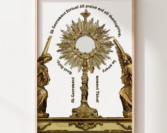 Eucharistiefeier Kunstdruck - Oho Sakrament Allerheiligste (Digital Download) *Keine K.I.*