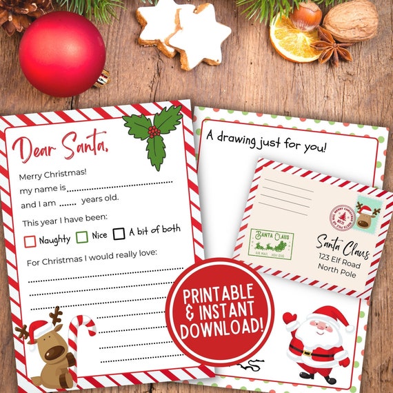 Letter to Santa Santa Letter Kids Letter to Santa