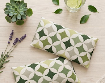 Eye Packs For Two: Home Spa Accessory, Couple Gifts, Retro Green Color, 18x36cm