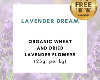 Filling For Heat And Cold Packs: Blend of Lavender With Organic Wheat
