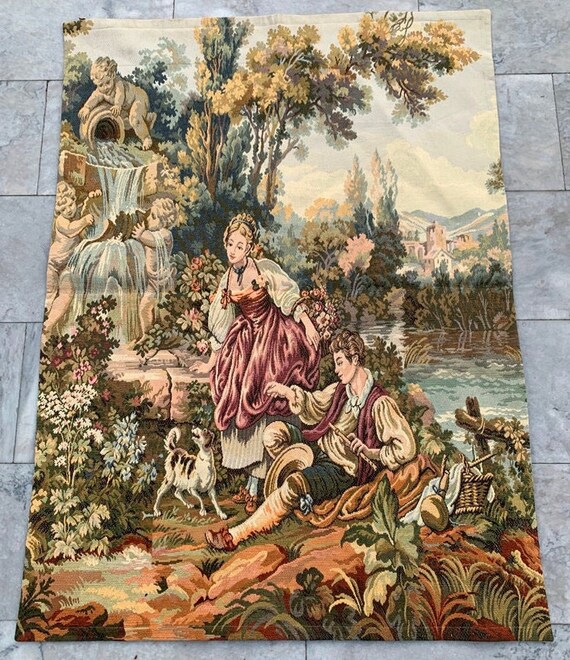 3x4.6 Feet french Tapestry vintage Tapestry beautiful Tapestry authentic Tapestry home Decor Tapestry wall Hanging 137x100 Cm Free Shipping Etsy