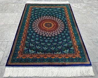 3x4 pies, alfombra impresionante, alfombra de pasillo, haga su lugar más hermoso, alfombra de seda, alfombra de alta calidad, alfombra de decoración del hogar, 117x80 cm Envío gratis