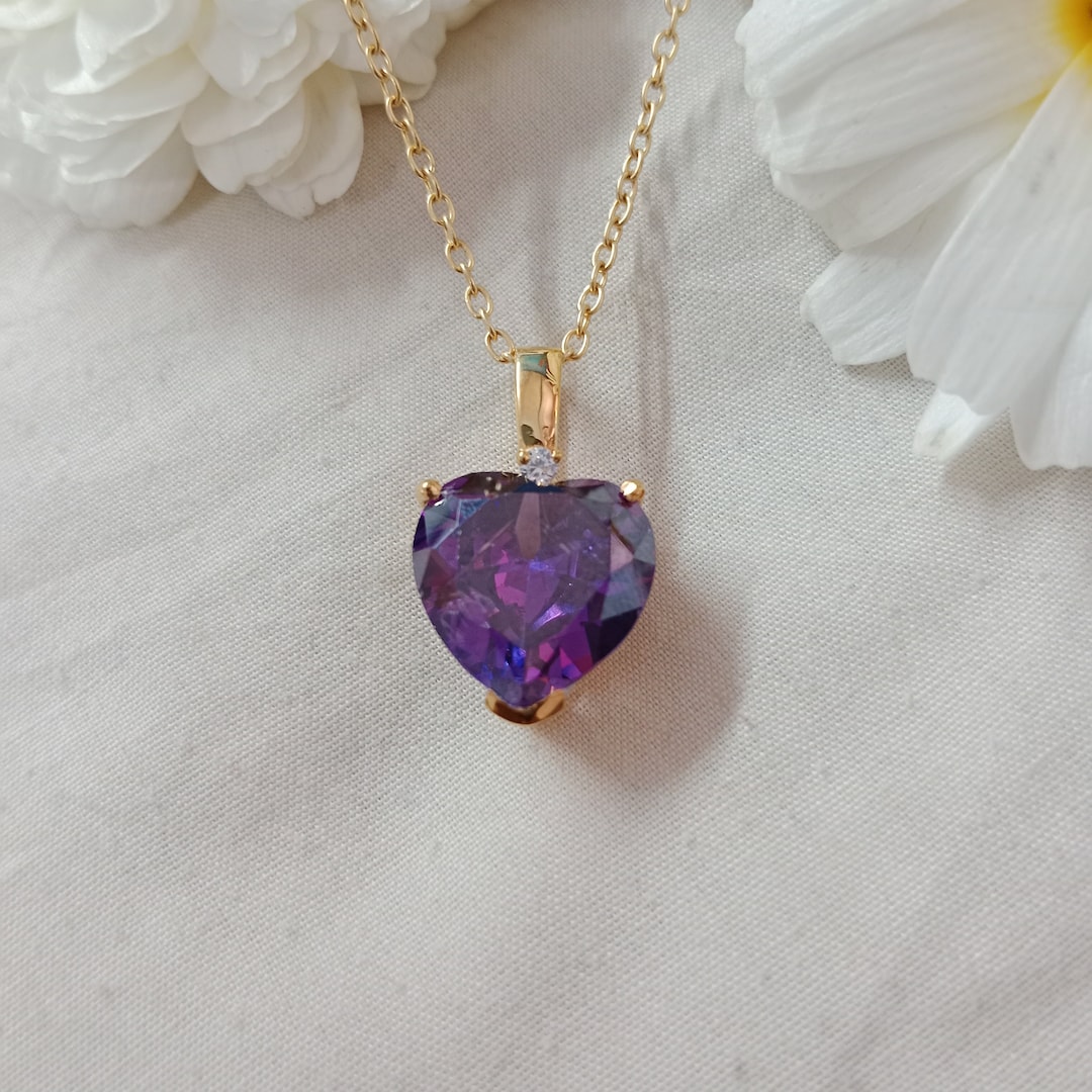 国内で当店のみ 666999 - Amethyst Stellar Heart Necklace il_1080xN.5864696187_gl0x.jpg