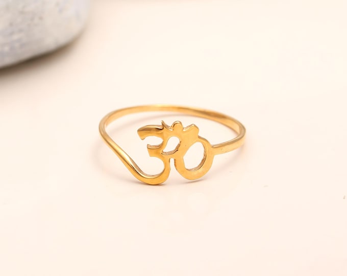 Featured listing image: Antique Ring, Dainty Ring ,Silver Om ring, Sterling silver Ring, Om ring Om Yoga ring, Calming Ring , Handmade Ring. Made by Rivika Designs