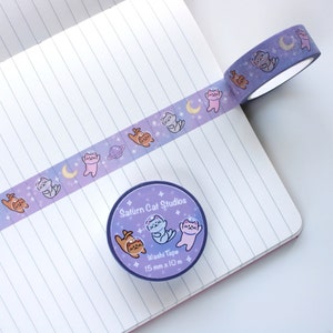 Space Cats Kawaii Washi Tape, Cute washi tape