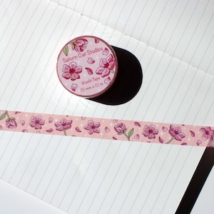 Cherry Blossom kawaii washi tape, Cute washi tape