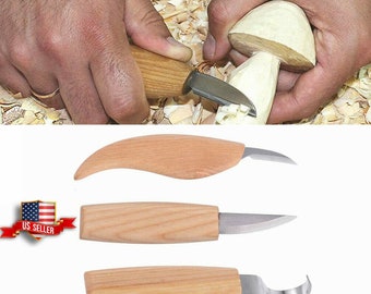 Matt White Sloyd 4 Folding temple Mountain Woodcraft Wood Carving Knife  With Locking Blade 