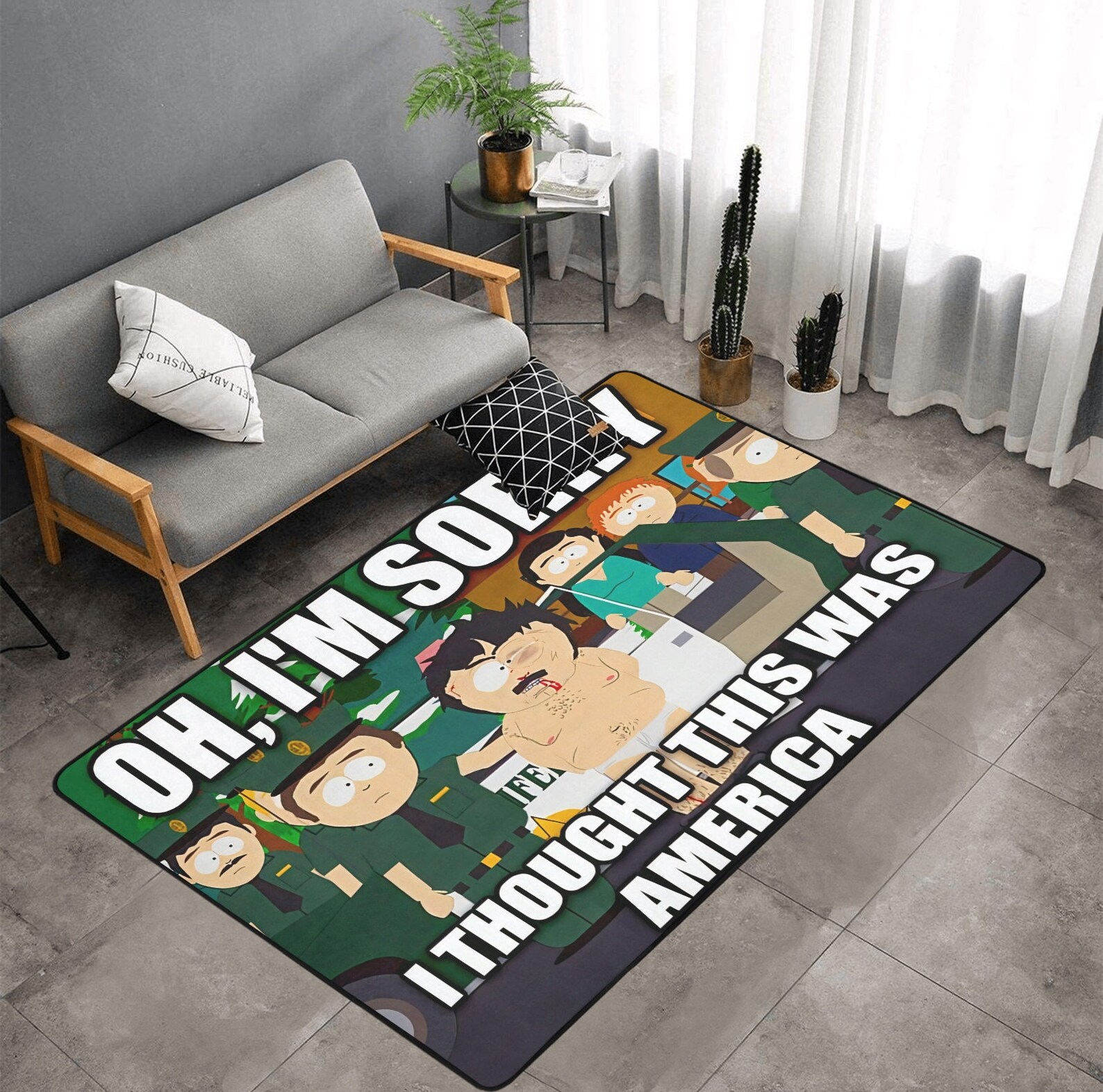 South Park Randy Carpet / Funny Area Rugs for Living Room / Etsy