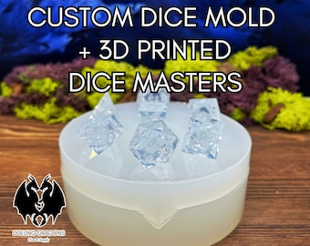 Custom Dice Mold with 3D Printed Masters