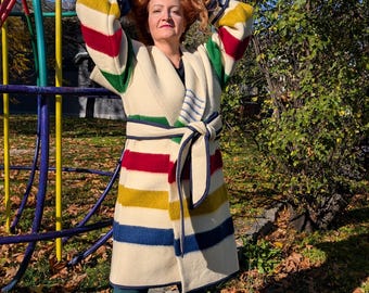 Winta Wolldecke Capote Mantel : Wollen Capote Midi Duster Trench Overcoat