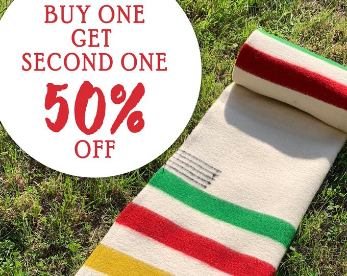 Sale Hudsons Bay Blanket 5 Point Blanket Replica Warm Etsy