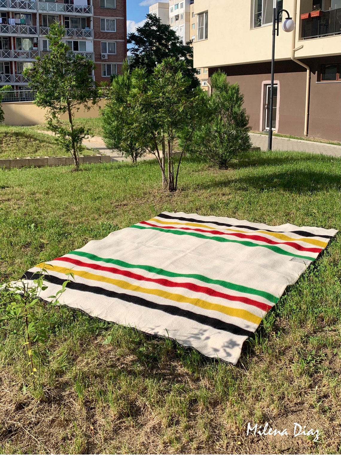 Sale Hudsons Bay Blanket 5 Point Blanket Replica Warm Etsy