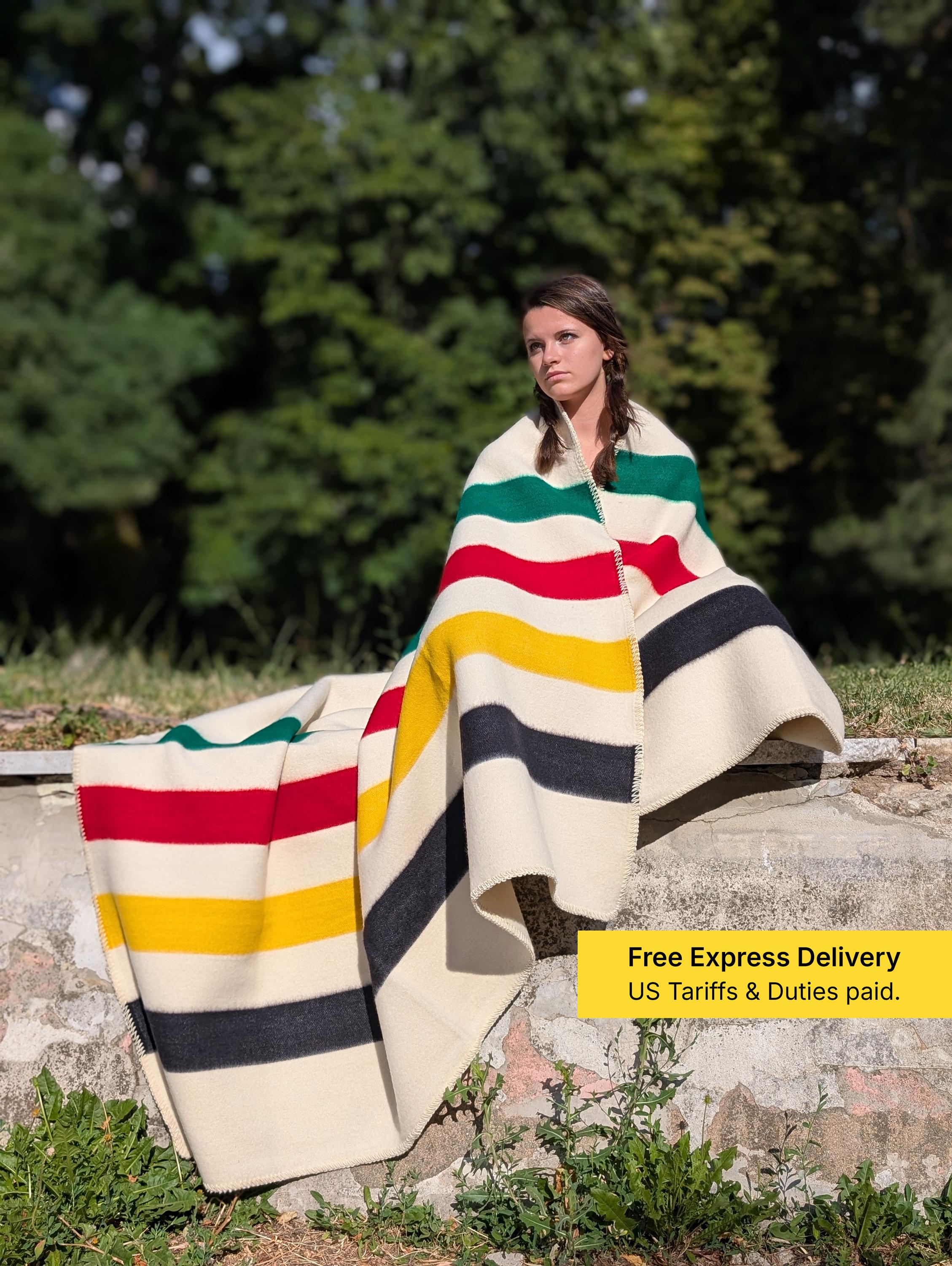 Striped Wool Coat - Etsy