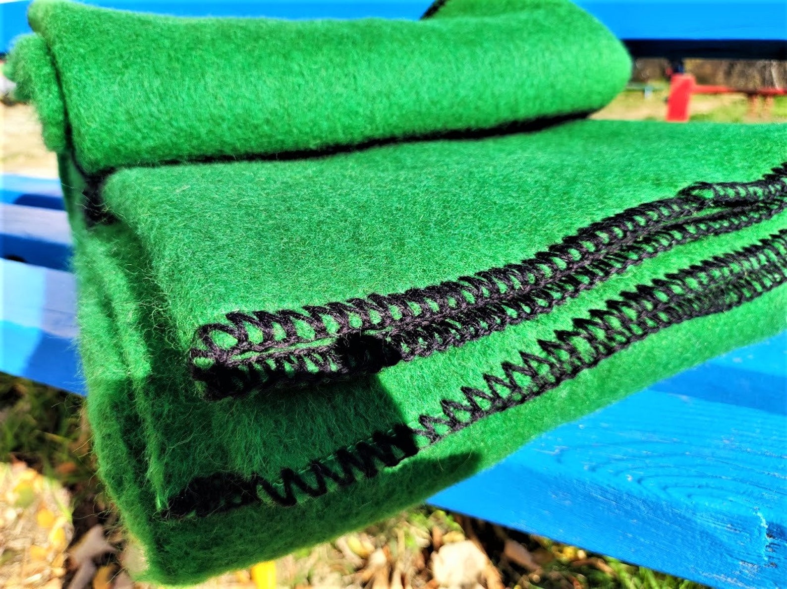 Green Hudsons Bay Blanket Point Blanket Replica American Etsy