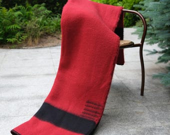 Hudson's Bay 4 Point Blanket, vintage wool blanket, c. 1942-55