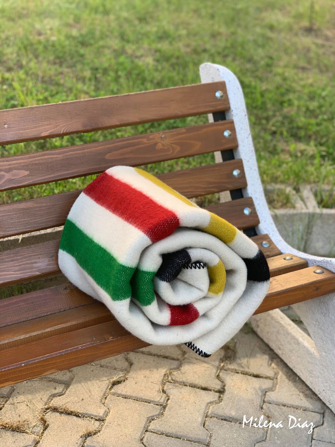 Sale, Hudsons Bay Blanket 5 Point Blanket, Replica, Warm Stripes