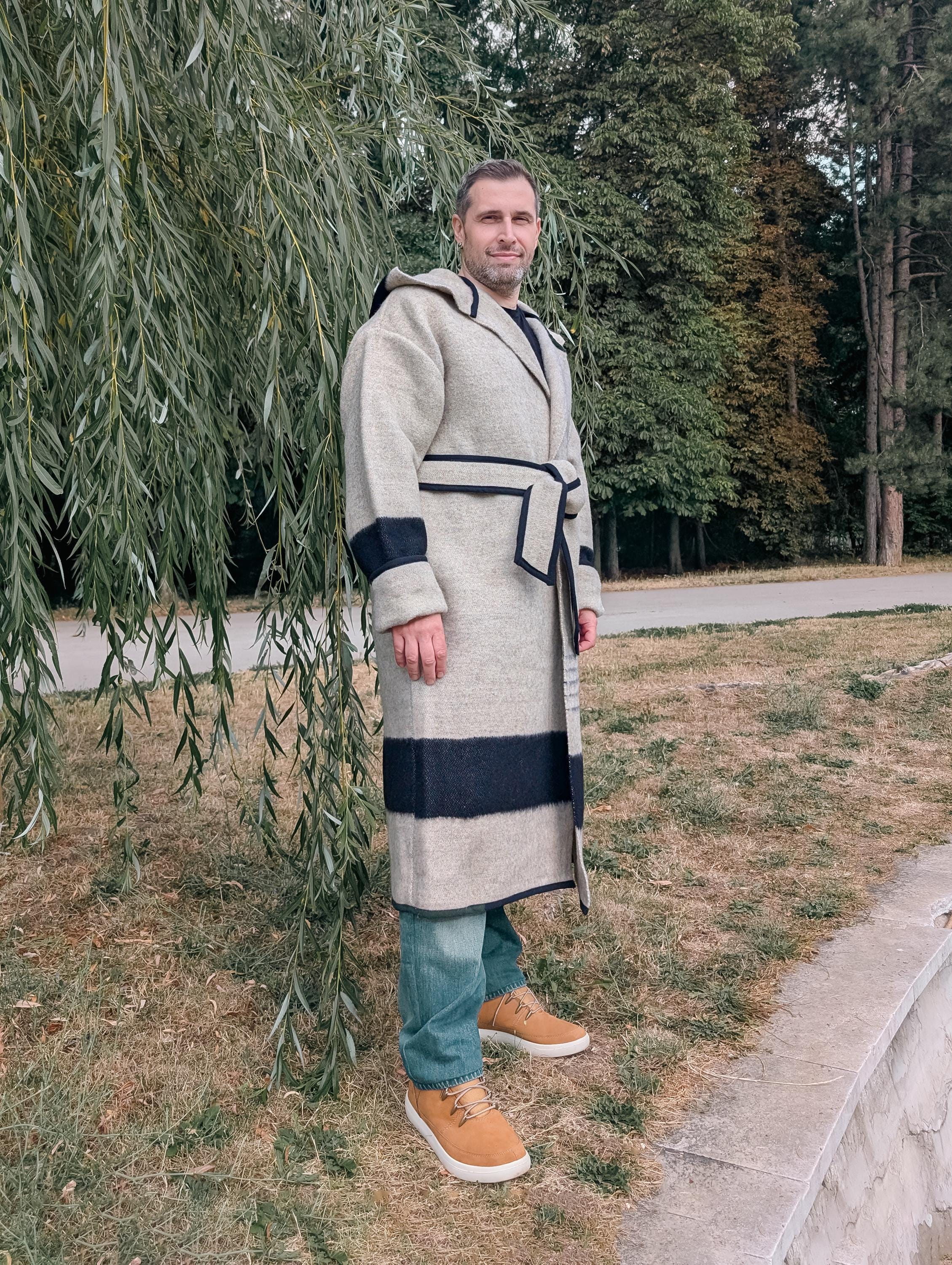Winta Wool Capote Coat: Mens Native American Blanket Coat - Etsy