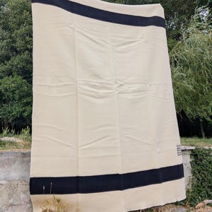 Manta de lana orgánica para acampar, manta minimalista de lujo, manta de cama de invierno imagen 3