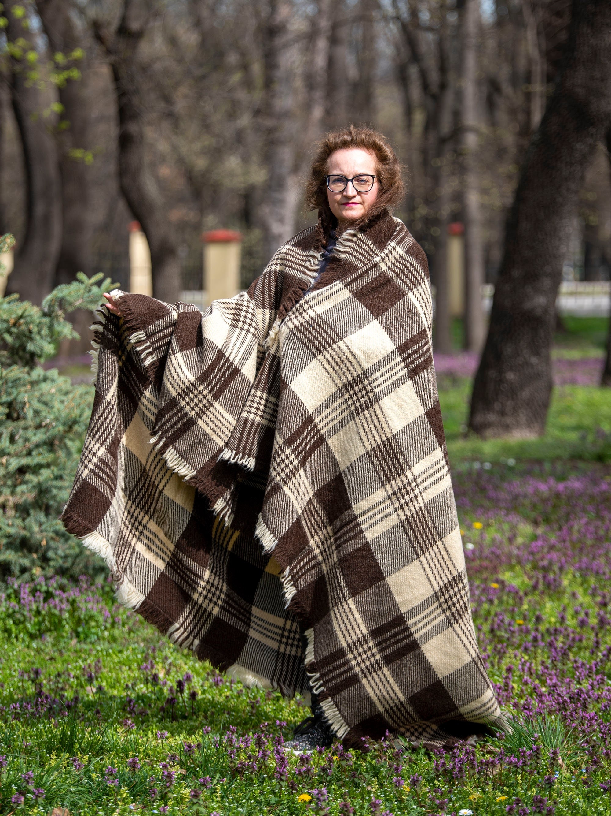 Thick Vintage Wool Tartan Blanket Etsy