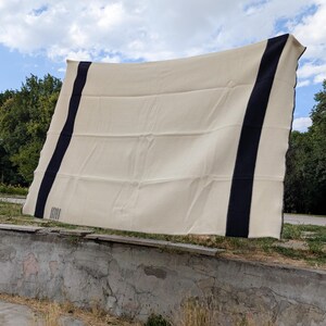 Manta de lana orgánica para acampar, manta minimalista de lujo, manta de cama de invierno imagen 5