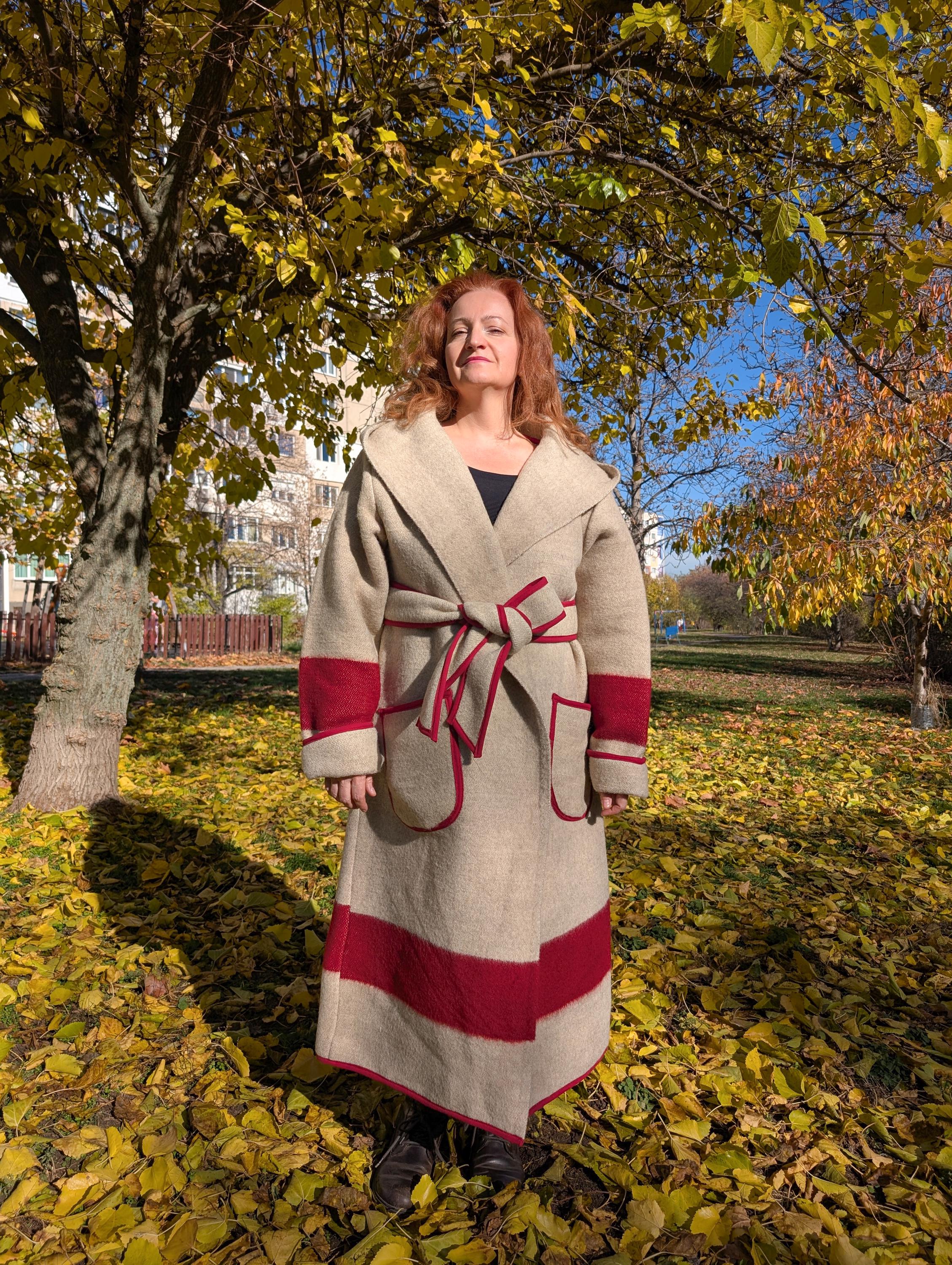 Winta Wool Striped Capote Coat: Heritage Blanket Coat - Etsy