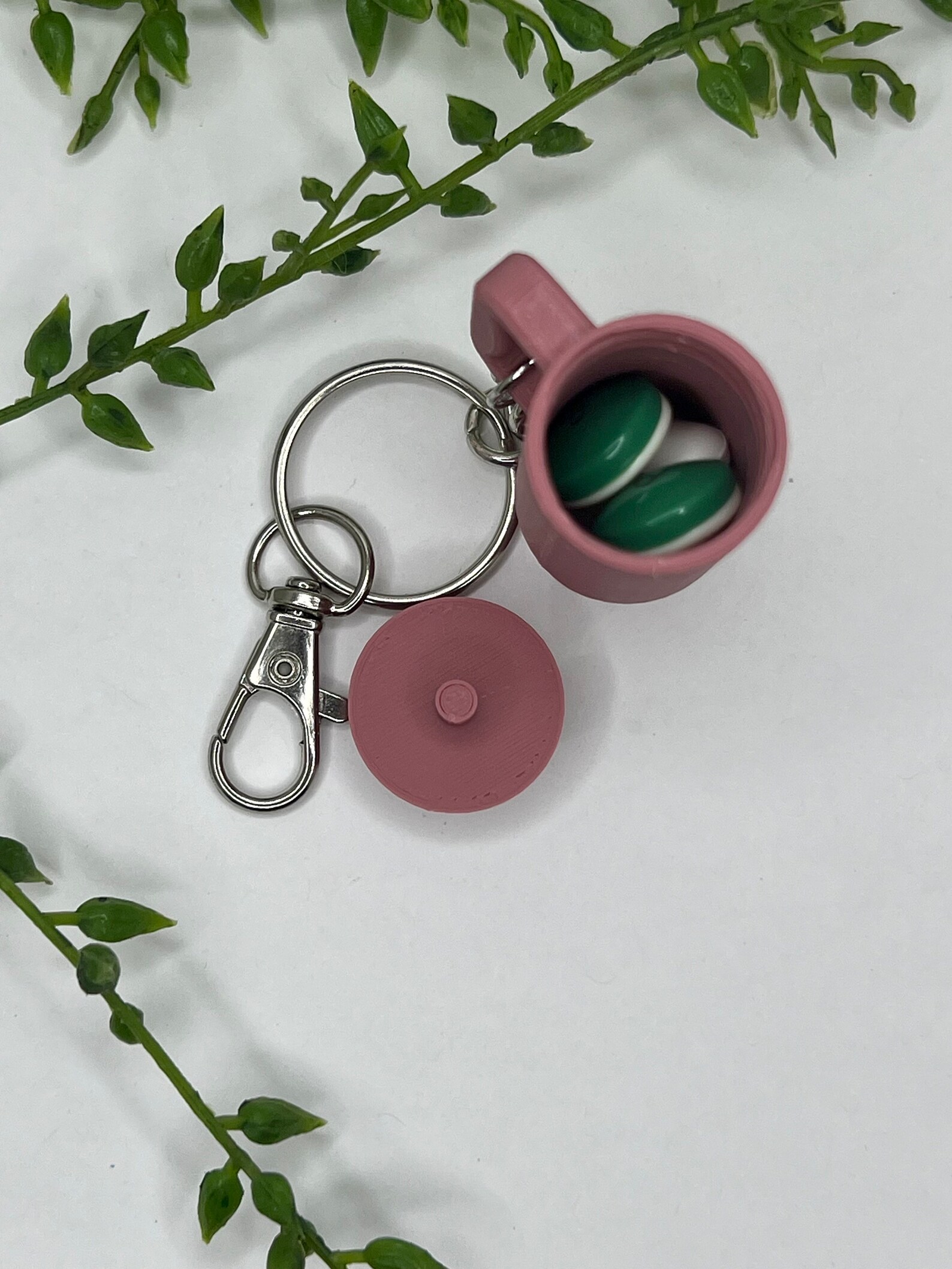 Neon Pink Trek Tumbler Keychain | Simple Modern Inspired | Pill Bottle ...
