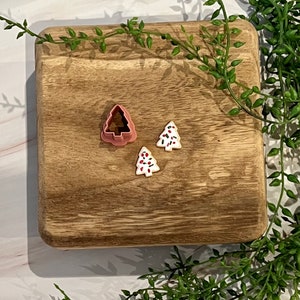 Christmas Tree Cutter | Holiday Polymer Clay Cutters | Tree Cake Earrings | Winter Clay Cutter